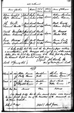 Marriage of John and Elizabeth (Hoover) Wideman